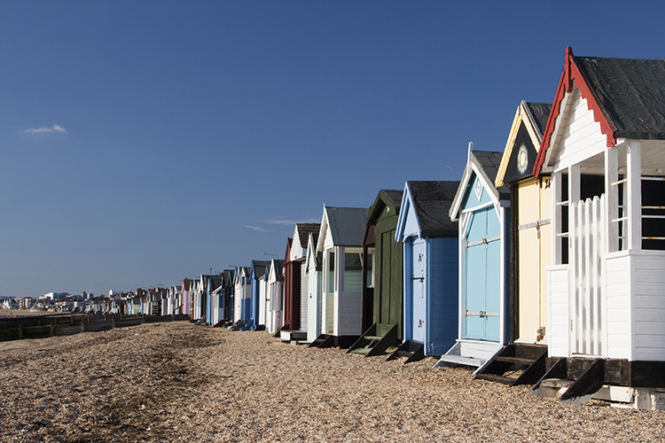 Beach Huts at Thorpe Bay, Essex, England